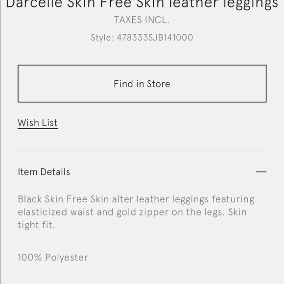 Stella McCartney Leather pants size 40 - Picture 7 of 7